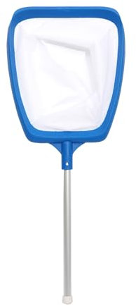 CarPlusStudio Épuisette de piscine à mailles fines avec poignée, filet de 11 cm de profondeur pour le nettoyage de la piscine, épuisette stable comme accessoire de piscine pour piscine, jacuzzi