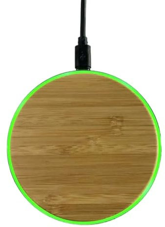New 30W Wireless Fast Charging Pad Wooden Fast Charger Pad For iPhone 15 14 13 12 Pro XS Max Mini X XR Induction Qi Fast Wireless Charging Pad For Samsung Galaxy with USB-C Cable, Gift (Bamboo)