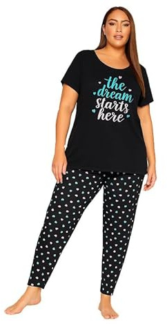 UC Ex Evans Plus Size Clothing for Women, Ladies Pyjamas Pjs Set Nightwear Blue