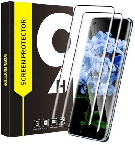 Cable Leader Verre Trempé pour Xiaomi Mi 10/10 Pro film, 2 Pack 9h dureté Anti Rayures vitre protection, Couverture Complète 3D, 0,33mm Sensibilité, HD Claire Bubble Free Xiaomi Mi 10 protection écran