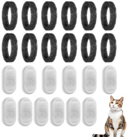 Fountain Filter - Triple Filtration Replacement | Carbon Water Purifier Active Resin Softener Pad, Universal Pet Drinking Component, Maintain Aquarium Health at Home