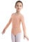 Freebily Kinder Mädchen Ballettanzug Langarm Ballett Body Tanz Gymnastik Trikot Sport Yoga Bodysuit Tanzanzug in Gr. 92-152 Aprikose Langarm 140
