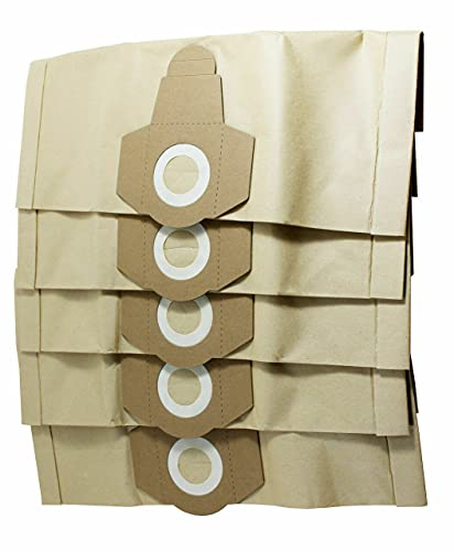 bartyspares® 5 x DUST BAGS for TITAN SCREWFIX TTB350VAC 1300W 16LTR WET & DRY VACUUM CLEANER