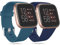 Ouwegaga Cinturino di Ricambio in Silicone Compatibile con Fitbit Versa Cinturino/Fitbit Versa Lite Cinturino/Fitbit Versa 2 Cinturino, Piccolo Blu/Slate