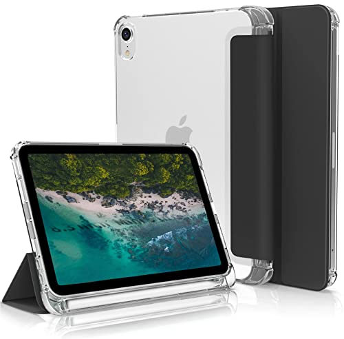 ZOYU Hülle für iPad Air 11 Zoll M2 2024 6. Generation, Hülle für iPad Air 5/iPad Air 4 Hülle, Hülle mit Stifthalter für iPad Air 5. Gen 2022/iPad Air 4 2020 10,9 Zoll, Auto Sleep/Wake, Schwarz