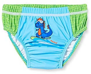 Playshoes Pantaloni Pannolini Con Protezione Uv, Costume da bagno costume da bagno Unisex - Bambini e ragazzi, Dinosauro, 62-68