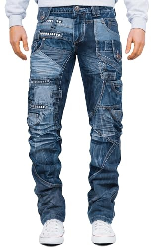 KOSMO LUPO Herren Jeans KM001-bans W33/L32