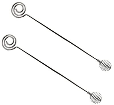 LALAFINA 2stücke Rührbesen Mit Spiral-Design Für Friseursalons Hochwertiger Wiederverwendbarer Mixer Für Haarfarbe Und Pflegeprodukte Rostfrei Und Hitzebeständig