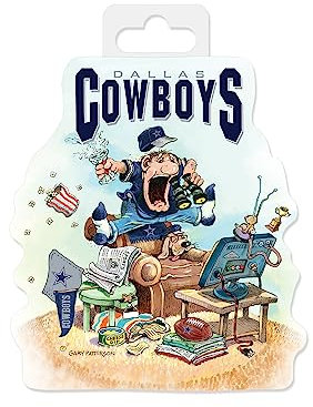 Rico Industries NFL Football Dallas Cowboys The Fan Vinyl-Aufkleber, gestanzt, 12,7 x 17,8 cm