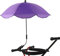 TITA-DONG Sombrilla para Silla con Abrazadera, Sombrilla Ajustable Universal para Silla de Playa, Protección UV, Sombrilla para Silla de Patio, Cochecito, Silla Deportiva, Silla de(Púrpura), Mediana