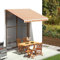 Annlera Tenda Da Sole 300x250 cm Da Balcone Estensibile Da Esterno Parasole Autoportante A Bracci Giallo E Arancione