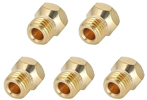 DSOUWEH 5-teiliges Düsen-Set für Gasherde - Universelle Metallteile, passend für alle Marken und Modelle. Kit Düsen für G30 und G31, Gold