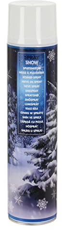 Spetebo Spray per neve natalizia, bianco, 600 ml, decorazione neve artificiale da spruzzare, decorazione per neve e neve