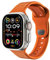 LULULOOK FKM Sport Correa Pulsera para Apple Watch ultra 2 49mm 46mm 45mm 44mm 42mm pulsera de reemplazo de hebillas impermeables para iWatch series 10 9 8 7 se 6 5 3 2 1(Ultra naranja)