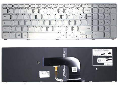 Clavier FRANÇAIS AZERTY pour Dell INSPIRON 17 7000/7737 / 7746-0T78KM MP-13B5 + rétro-éclairage