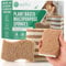 ecoTru 6 Pack Compostable Natural Washing Up Sponge, UK Brand Eco Friendly Kitchen Dish Cleaning Sponges, Biodegradable Cellulose & Coconut Eco Sponges & Scourers for Non Scratch Heavy Duty Scrubbing