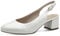 Tamaris Femme Comfort Damen Slingpumps aus Leder Elegant Escarpins, Nacre 4, 37 EU