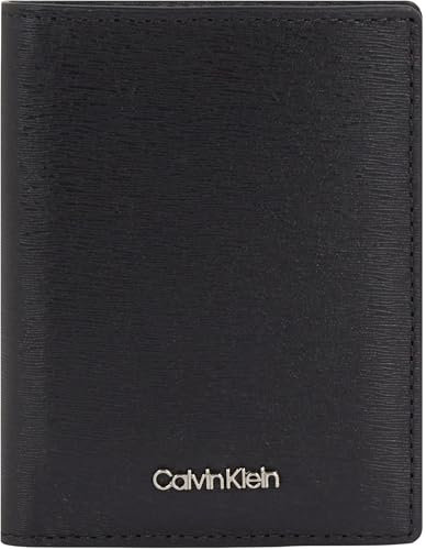Calvin Klein Portefeuille Homme Bifold en Cuir, Noir (Black Epi), Taille Unique