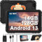 AOCWEI Tablet da 10 pollici per bambini Android 13 14GB RAM+128GB ROM (512GB espandibile)|Octa-Core|Full HD IPS|8000mAh |5MP+8MP |5G WIFI |Custodia EVA a copertura totale, nera