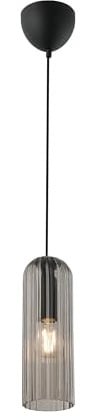 Pendelleuchte Miella in Schwarz-transparent E27