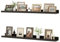 Feihorrm Wandregal, 2er Set, Schweberegal aus Holz, Wandboard (Schwarz, 90 cm)