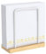 STWWO Serviettenhalter Weiß,Serviettenhalter aus Metall Serviettenspender für Tisch Serviettenständer Küchenzubehör Papier Servietten Halterung zum Dekorieren, Holzsockel, Upgrade 14cm