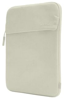 Incase Crosstown Sleeve mit Woolenex – vertikale Ausrichtung, gepolsterter Schutz, robuste Konstruktion, Externe Einschubtasche (Limestone, 40,6 cm)