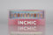 INCHIC Golden Fireworks, Short Squoval, Brown and Silver Metallic Shades, 30 Pcs Press on Nail