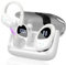 STECEi Wireless Earbuds, 75H Bluetooth 5.4 Headphones Sport with 4 ENC Noise Cancelling Mic, HiFi Stereo Wireless Earphones with Earhooks, IP7 Waterproof Ear Buds for Sport/Running/Gym, White