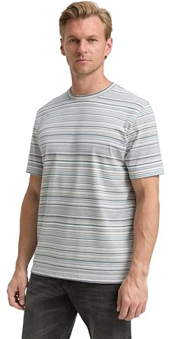 TOM TAILOR Herren T-Shirt mit Streifenmuster