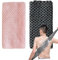 DALAETUS 2 Stück Japanischer Exfoliating Waschlappen Set, Rückenschrubber für Bad und Dusche, Rückenbürste für Männer und Frauen (Schwarz Rosa)