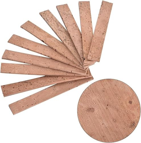 10 Stück Klarinette Kork Ersatzteile, Kork für Blockflöte & Klarinette Halsgelenk Korkblatt, Klarinetten Zubehör Klarinettes Reparatur Set, Instrument Reparatur Zubehör