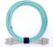 TFS DuraTac® - Cable de Fibra Óptica Multimodo Dúplex OM3 50/125µm | Patch Cord SC/UPC a SC/UPC Aqua | Preparado para Redes de Alta Velocidad (1m.)