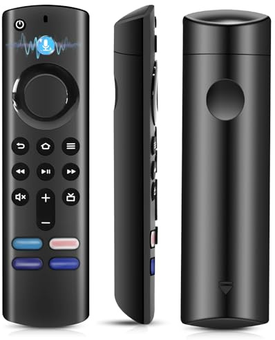 Mando a Distancia de Voz de reemplazo de 3ª generación, Mando a Distancia de reemplazo con función de Voz, Adecuado para AMZ F-i-r-e S-ti-CK Smart TV 2 Gen & 3 Gen & 4K & Lite