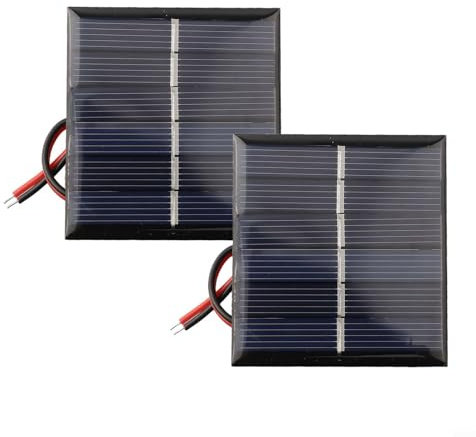 Gdfnmogo Panel solar de 0,55 W 3 V para proyectos de bricolaje, cargador de módulo de celda pequeña con placa de alimentación de polisilicio, azul, 65 x 50 mm, compatible con modelos y S (1 unidad)