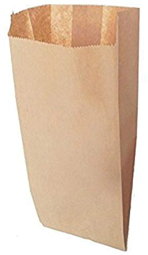C.N. 200 Sacchetti di Carta Avana 22x44 Sacchetti in Carta Kraft Marrone per Alimenti