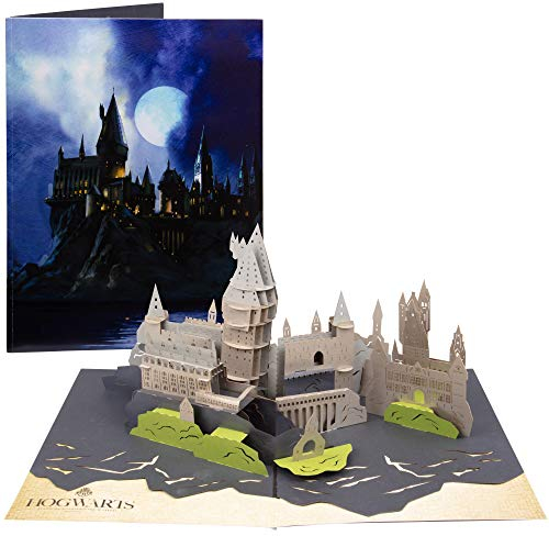 Harry Potter Pop-Up-Karte mit Hogwarts-Schloss - Deluxe-Pop-Up-Karte - alle Anlässe, innen blanko, 12,7 x 17,8 cm