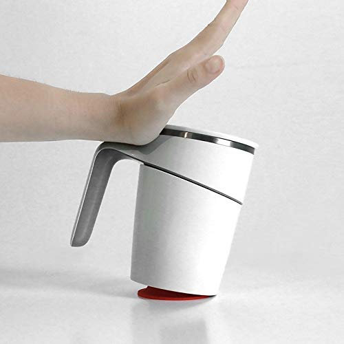 Voyage Mug Tasse Enfant Inox Tasse en acier ventouse 470ml magie ventouse aucune d'eau antidérapante anti-slip ABS 304 en acier inoxydable