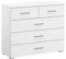Rauch Möbel Flexx Schlafzimmer Kommode, Kommode inklusive 5 Schubladen in Weiß, BxHxT 93 x 81 x 42 cm