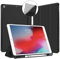 VAGHVEO Case for iPad 9th Generation 10.2 2021/ 8th Gen 2020/7th 10.2” 2019 with Pencil Holder, Flexible Slim Stand Smart Cases [Auto Wake/Sleep], Soft TPU Back Cover Shell for iPad 10.2 Inch, Black