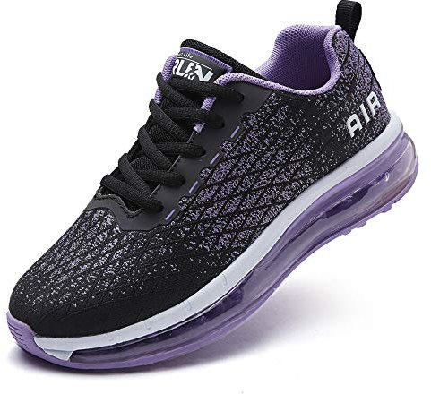 Azooken Chaussures de Course Homme Femme Chaussures de Sport Coussin d'air Baskets Loisirs Fitness Baskets en Plein Air Respirant léger （8998-PL36）