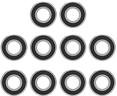 Regun 10 Stück 6002-2RS Kugellager, Doppelt Geschirmtes Rillenkugellager 15 mm x 32 mm x 9 mm, für Wellen Stangenprojekte, DIY, Drehbänke, Motoren, 3D-Drucker, Fräsmaschinen