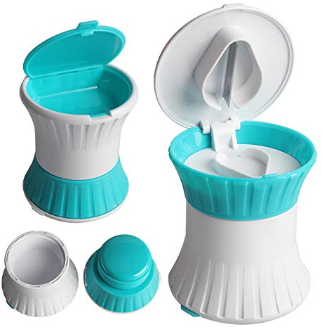 Zeayebsr Molinillo De PãLdoras Multifuncional, Separador De PãLdoras/Pulverizador/Caja De PãLdoras Tres En Uno