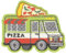 mdc Aufnäher zum Aufbügeln, Food Truck Pizza, 4,5 cm x 3,5 cm