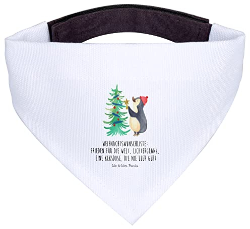 Mr. & Mrs. Panda Hundehalstuch S Pinguin Weihnachtsbaum - Geschenk, Advent, Nikolaus, kleine Hunde, Heiligabend, Weihnachtsdeko, Weihnachten, Winter,