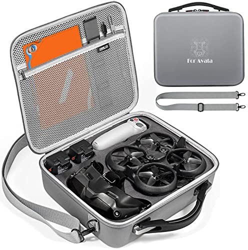 GAEKOL Avata Tasche für DJI Avata, Tragbare PU-Ledertasche mit Schulterriemen für DJI Avata Fly-Smart Combo mit DJI FPV Goggles V2 und anderem Zubehör
