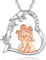 CELESTIA Mutter Tochter Kette, Silber 925 Rosegold Anhänger Herz Muttertag Schmuck, Geburtstags Geschenke für Mama, Beste Mama Geschenk von Tochter und Sohn