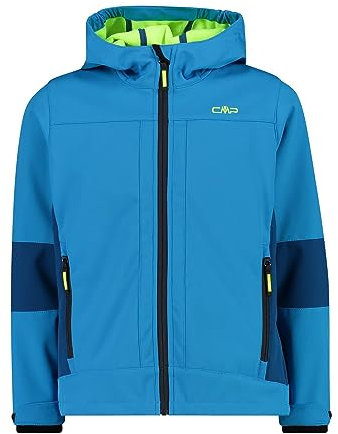 CMP - Giacca da bambino con cappuccio fisso, River-Petrol, 164