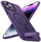 TORRAS für iPhone 14 Pro Max Hülle für MagSafe Zertifizierte Magnetkraft Militärschutz Upgrade mit Titan-Ständer Dünn Handyhülle iPhone 14 Pro Max Case Stoßfest Hardcase Handy Hülle Dunkellila