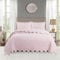 XIUWOUG Tagesdecke 240X260 Bettüberwurf,Tagesdecke Mit Kissen Set,Überwurf Bettüberwurf 3 Teilig Warm Decke Für 4 Jahreszeit Stepp Decke Für Bett Sofaüberwurf,Rosa,240x260cm